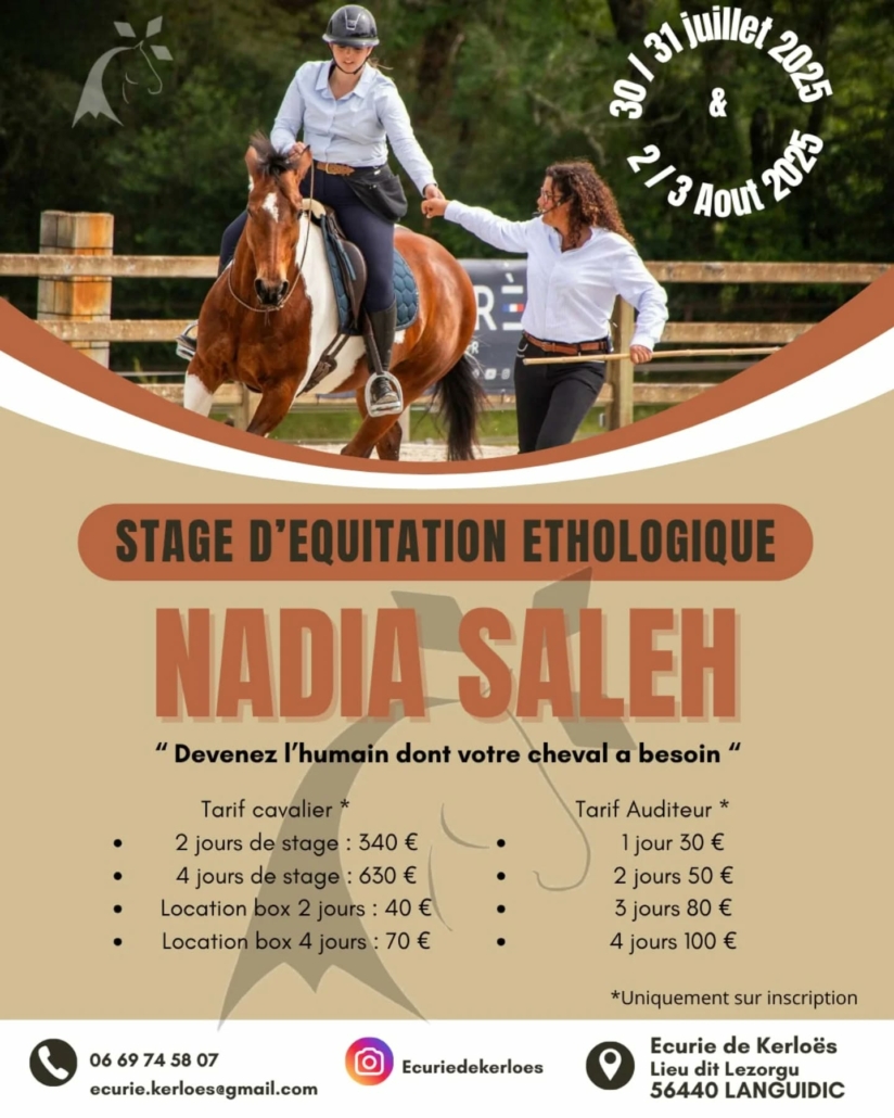 stage ecuries de Kerloes Nadia Saleh